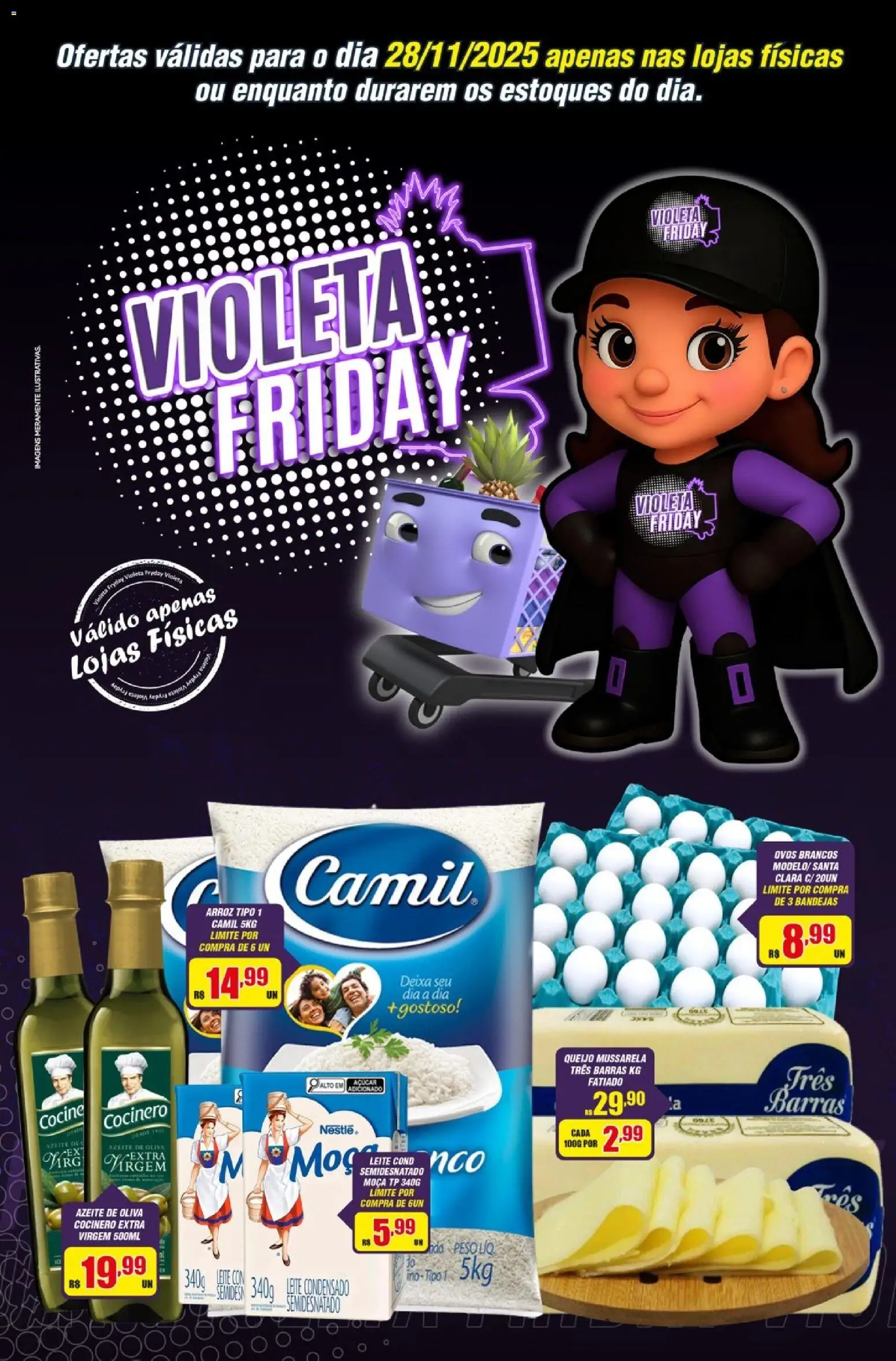 Pré-Visualização do folheto "Black Friday" da loja Violeta Supermercados válido a partir de 28/11/2025