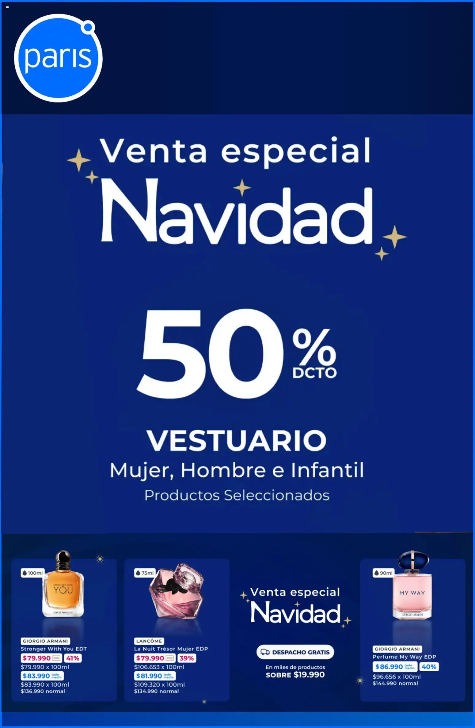 Folleto de la tienda Paris válido desde el 08.12.2025 - Perfume, Sobre