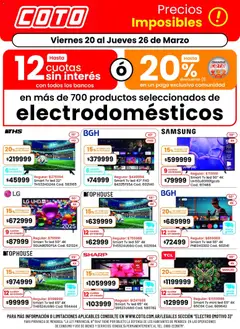 Vista previa del folleto de la tienda Coto válido desde el 20/03/2026 