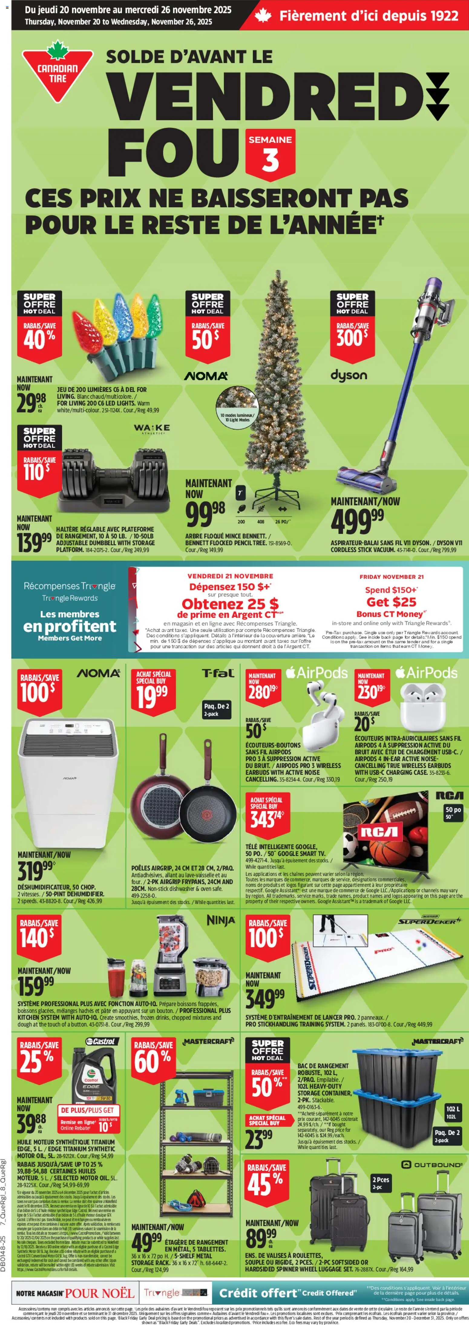 Preview of leaflet Black Friday Circulaire from shop Canadian Tire is valid from Nov 20, 2025