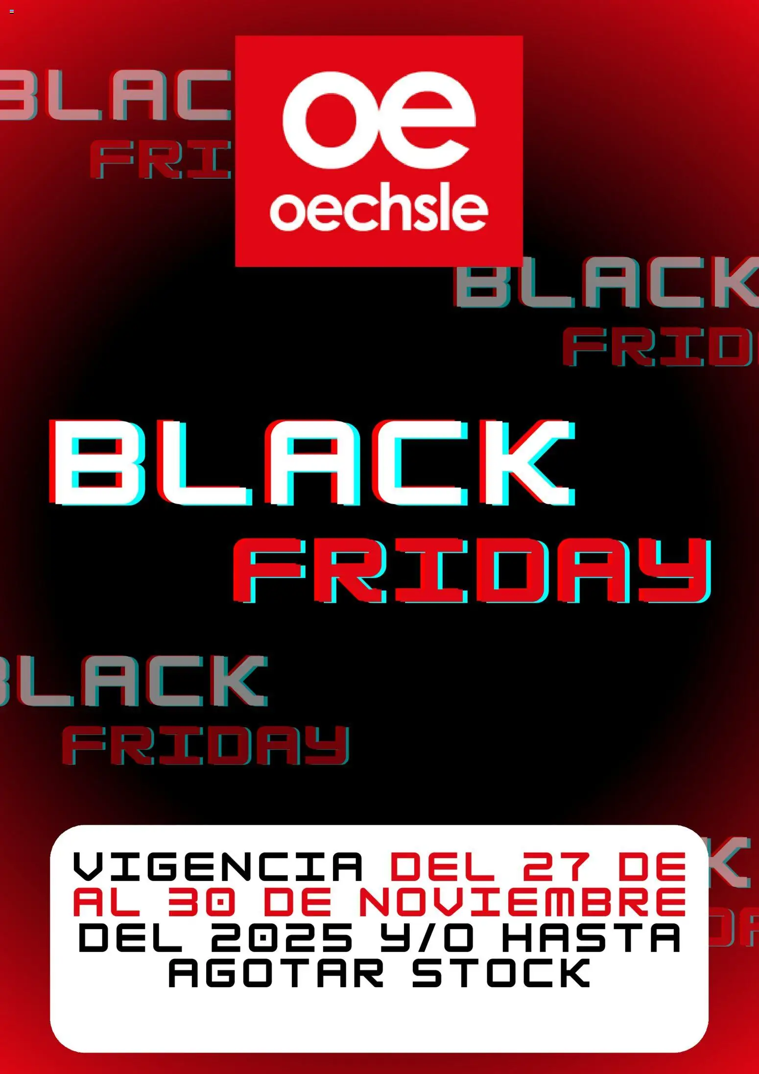 Vista previa de Black Friday de la tienda Oechsle válido desde 28/11/2025