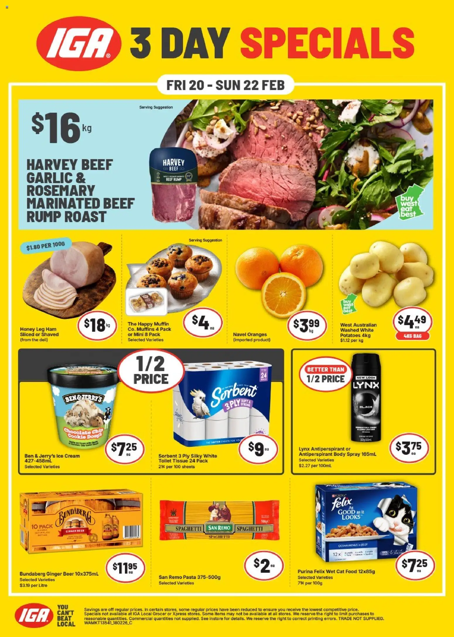 Preview of catalogue Weekend Specials NT/WA from shop IGA valid 20/02/2026
