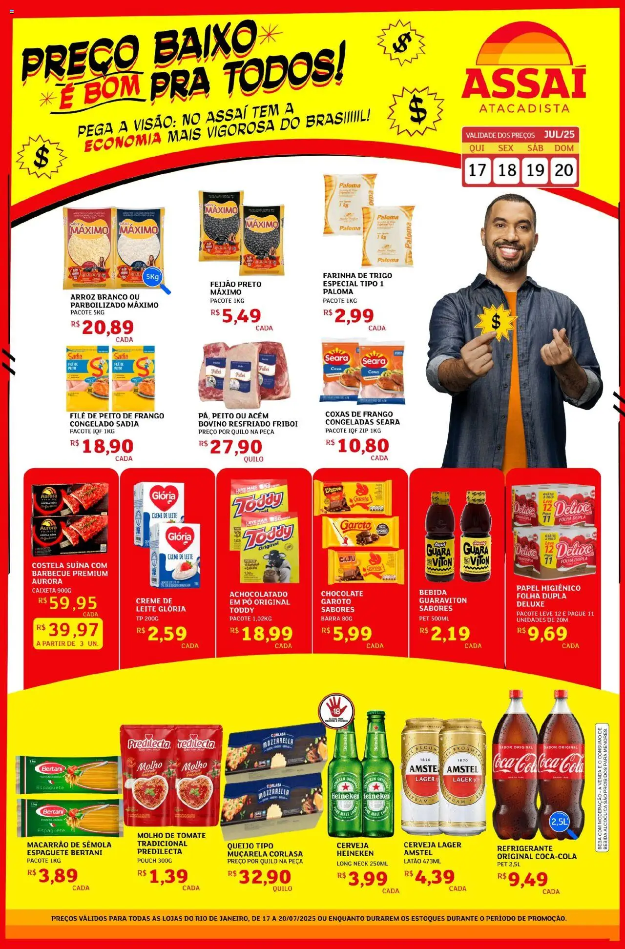 Assaí Atacadista folheto "Encarte - RJ" válido a partir de 17/07/2025 - número de página 1