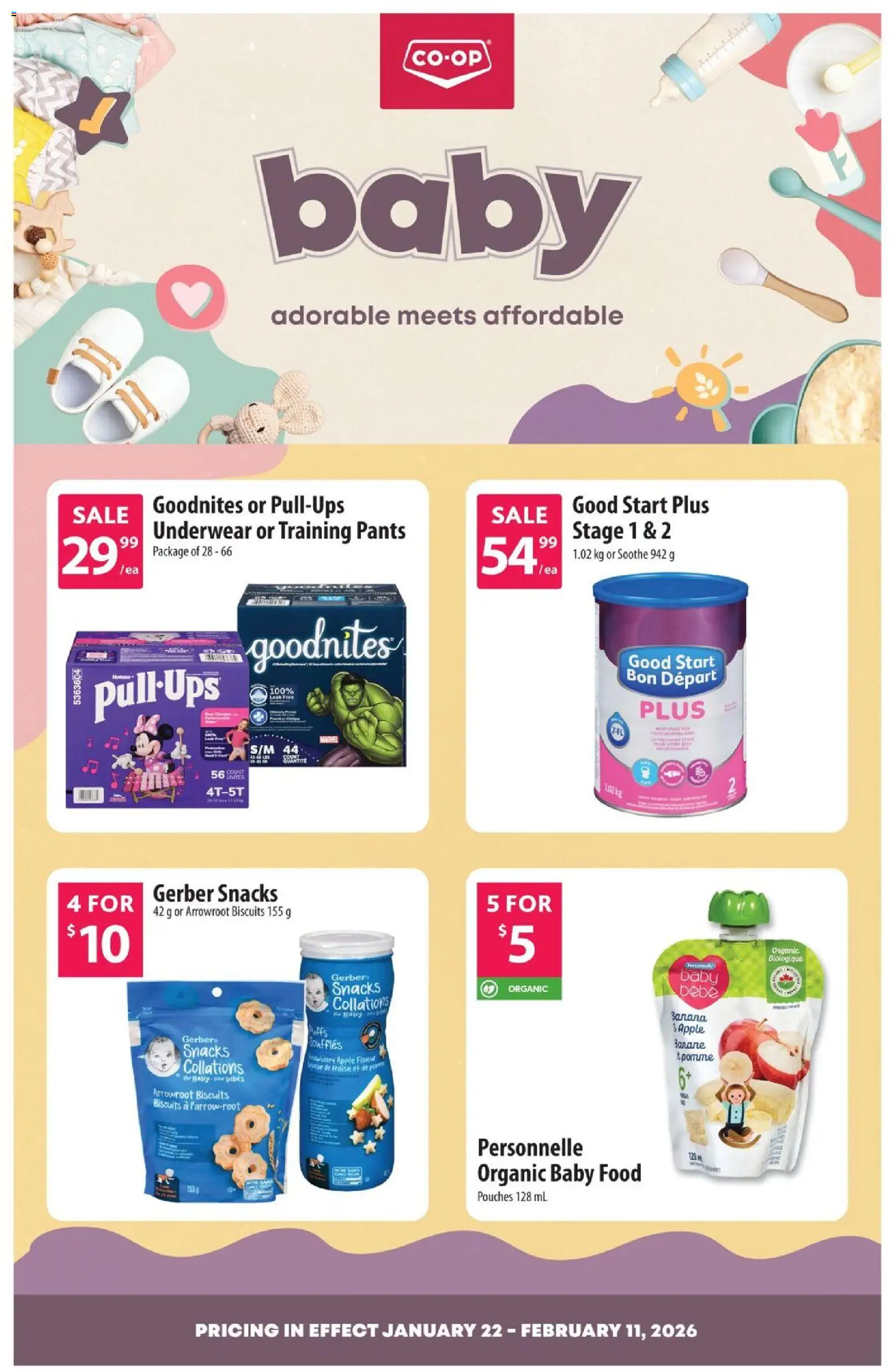 Preview of leaflet Baby flyer from shop Co-op Food is valid from Jan 22, 2026