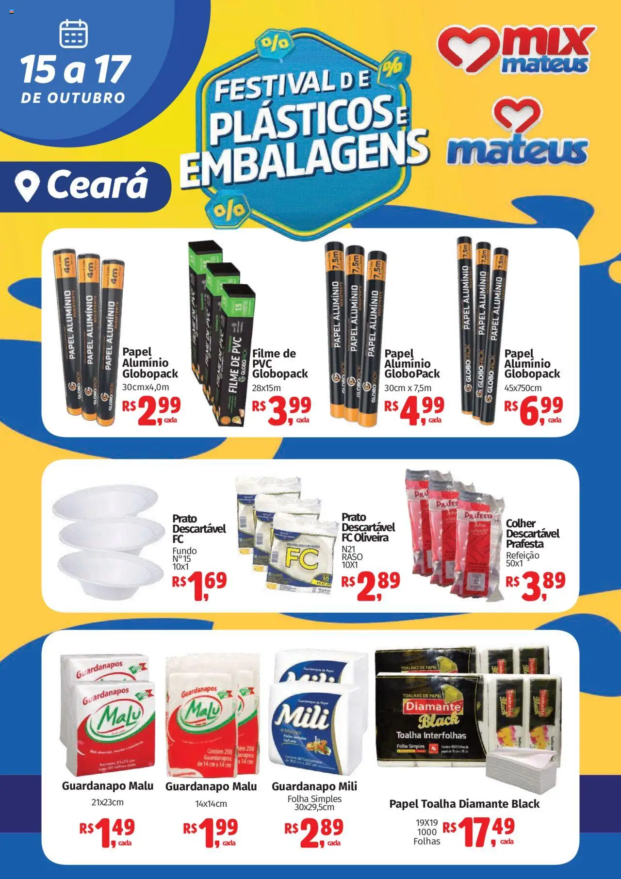 Mateus folheto "Ofertas Especial Descartaveis" válido a partir de 15/10/2025 - número de página 1