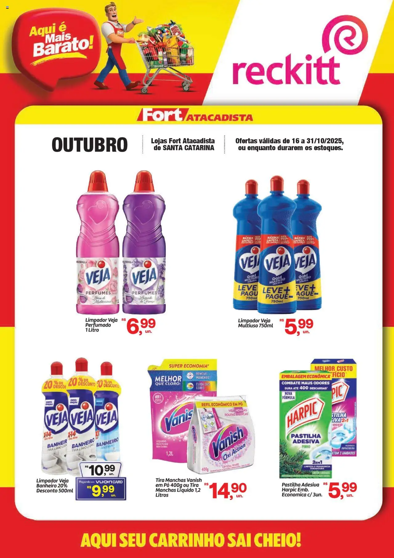 Fort Atacadista folheto "Ofertas Reckitt" válido a partir de 16/10/2025 - número de página 1