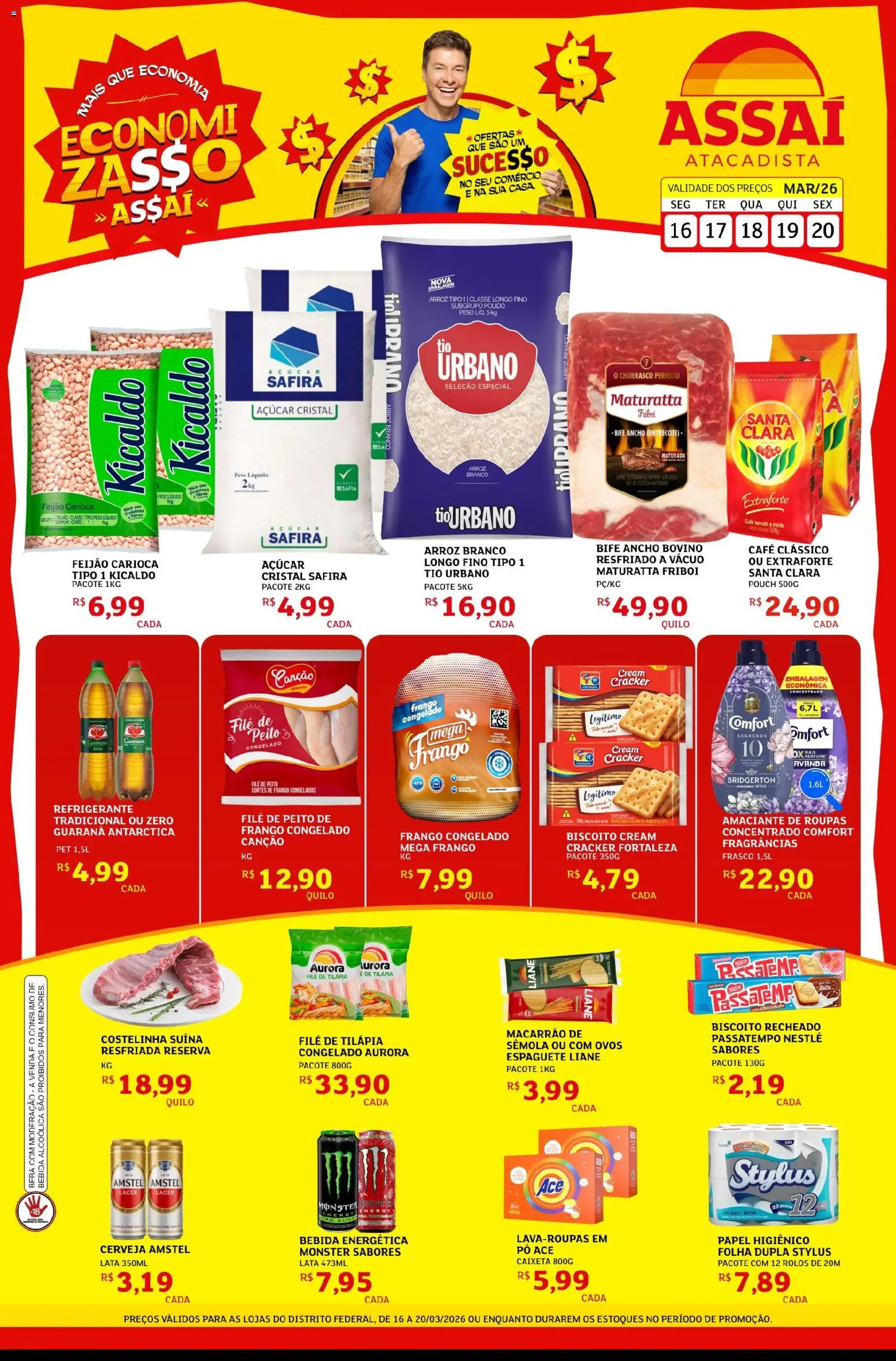 Pré-Visualização do folheto "Assaí Atacadista ofertas - DF" da loja Assaí Atacadista válido a partir de 16/03/2026