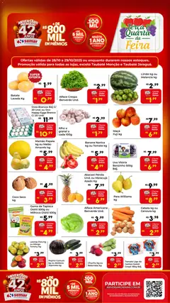 Pré-Visualização do folheto "Ofertas Feira" da loja Semar Supermercado válido a partir de 28/10/2025