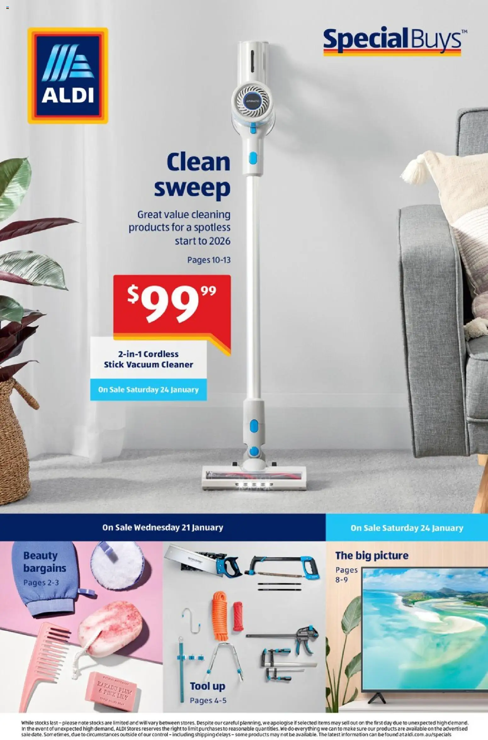 Preview of catalogue Aldi Specials Catalogue from shop Aldi valid 21/01/2026