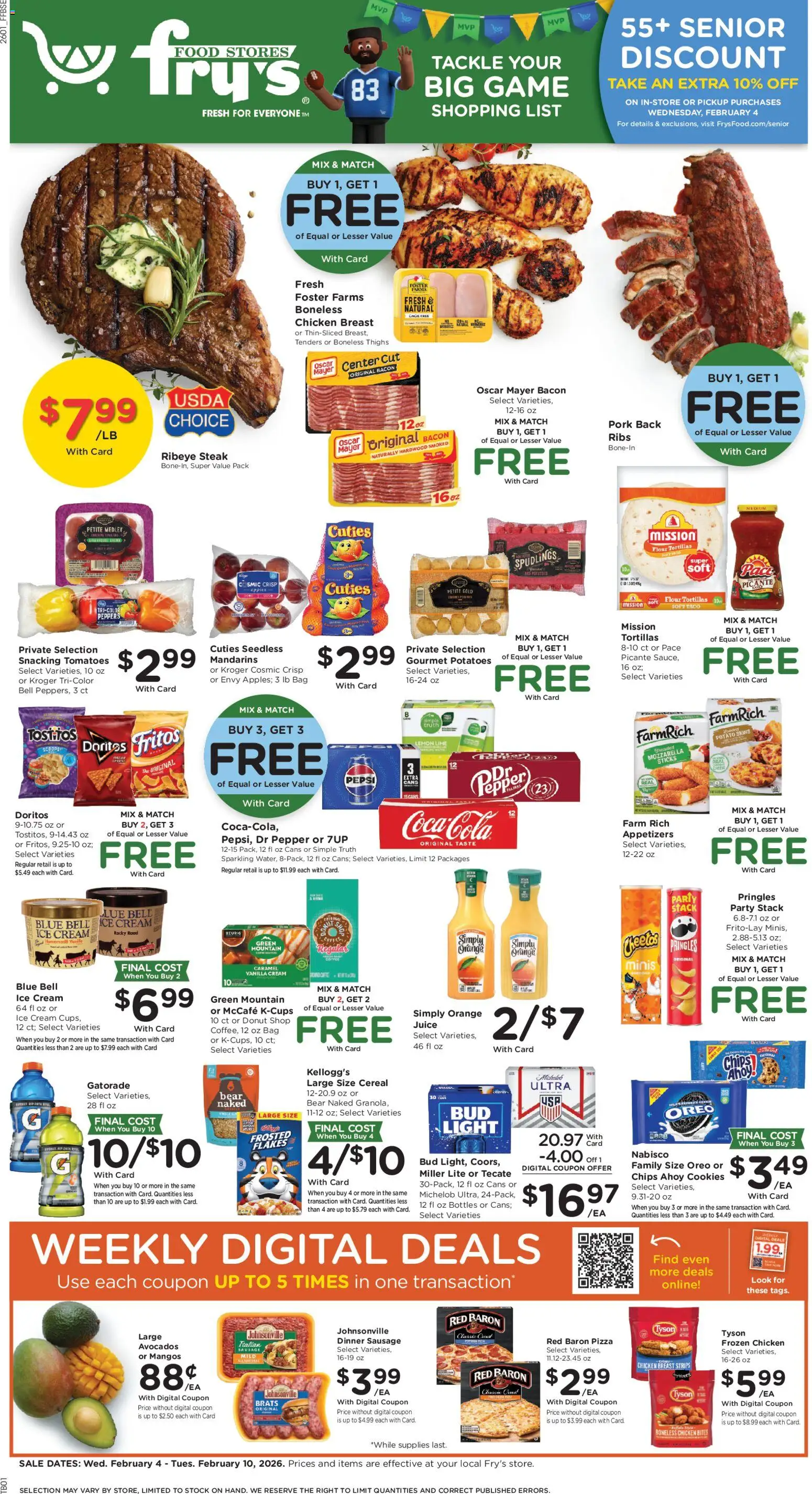 Ad Preview of Fry's Food Weekly Ad from 02/04/2026