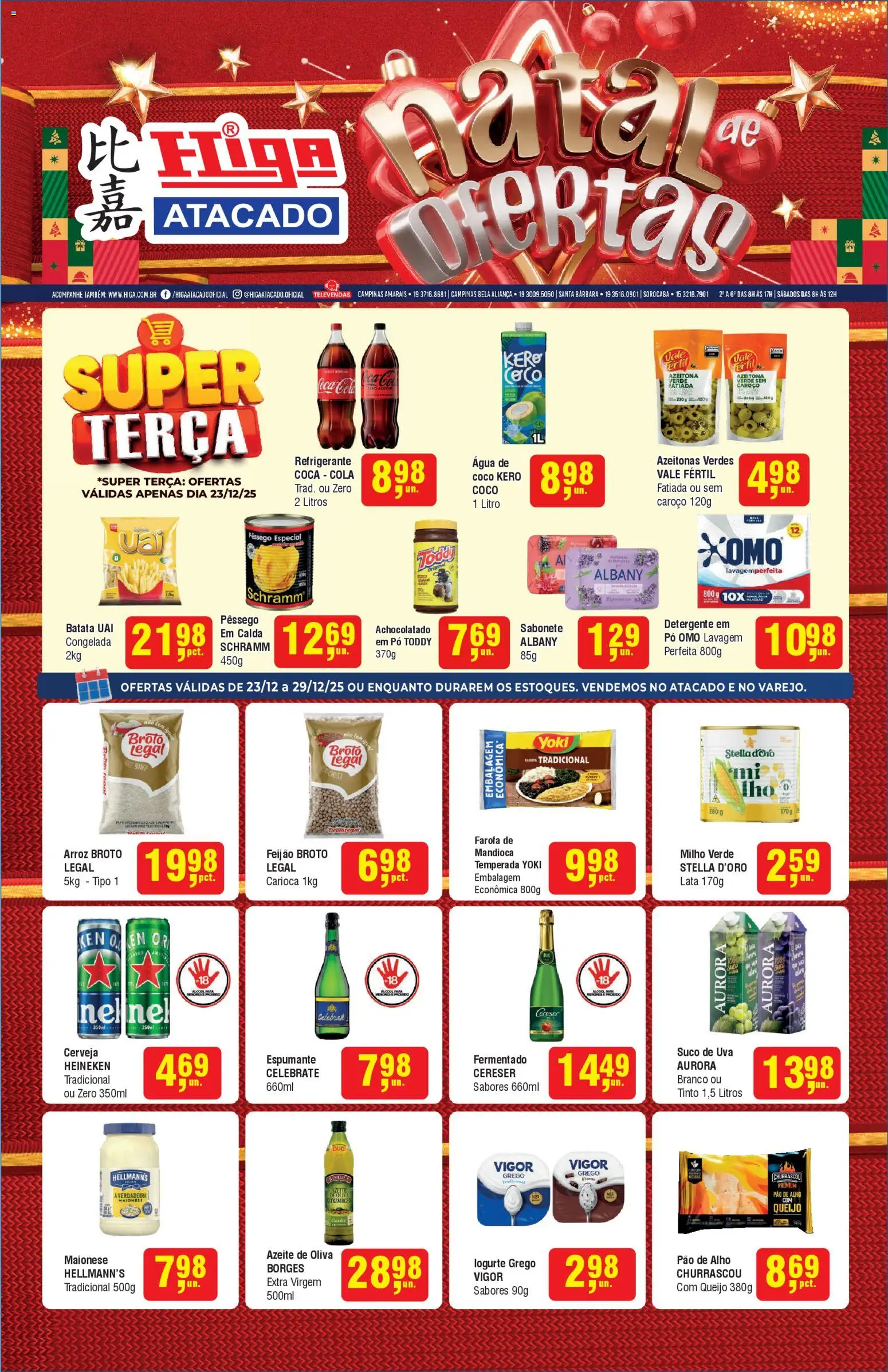 Pré-Visualização do folheto "Ofertas da semana" da loja Higa Atacado válido a partir de 22/12/2025