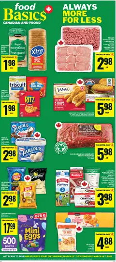 Preview of leaflet Food Basics weekly flyer - Cornwall from shop Food Basics is valid from Mar 12, 2026