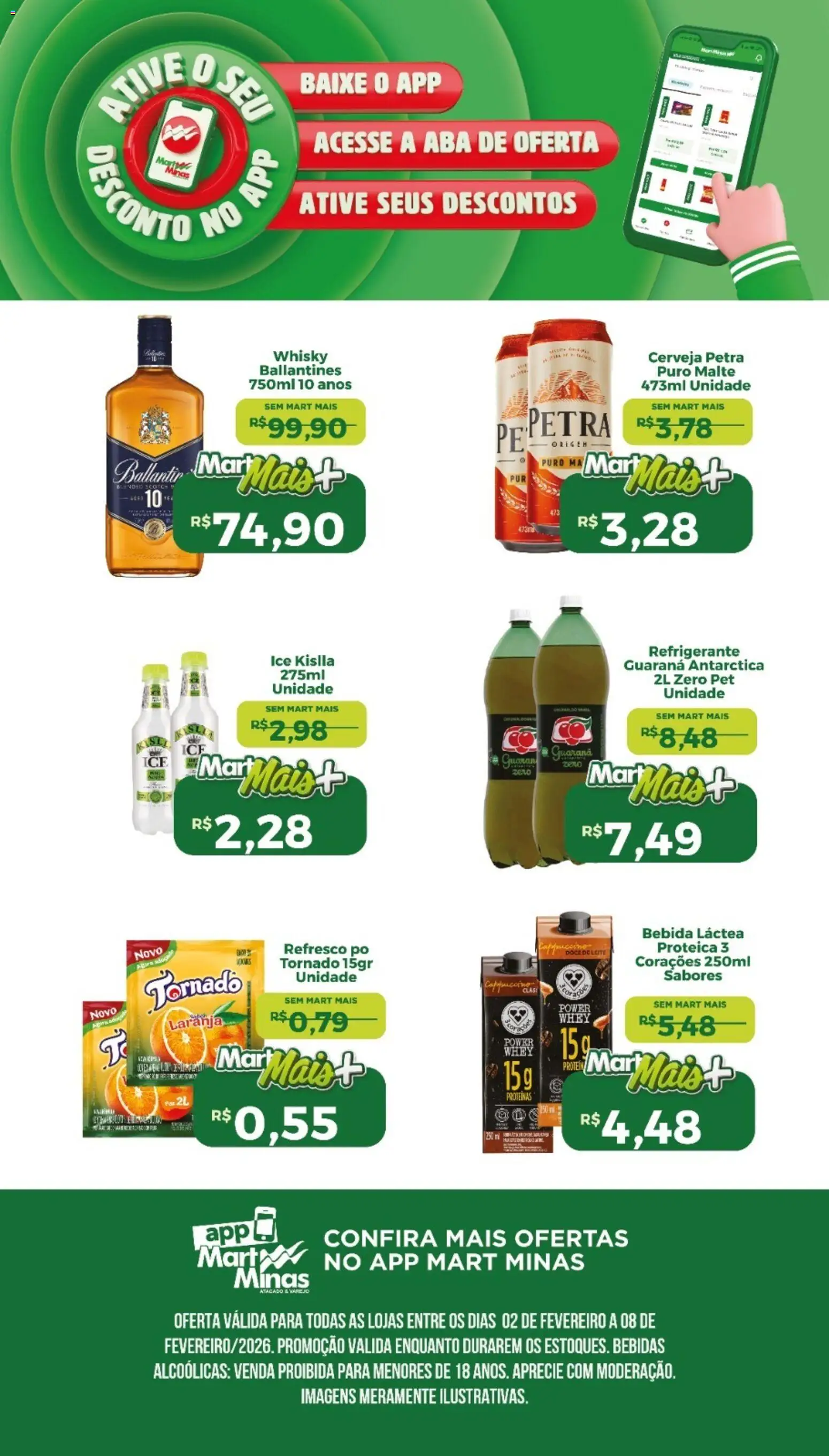 Pré-Visualização do folheto "Ofertas Semanal" da loja Mart Minas válido a partir de 02/02/2026