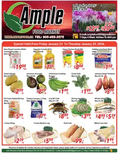 Preview of leaflet Weekly flyer / circulaire from shop Ample Food Market is valid from Jan 23, 2026