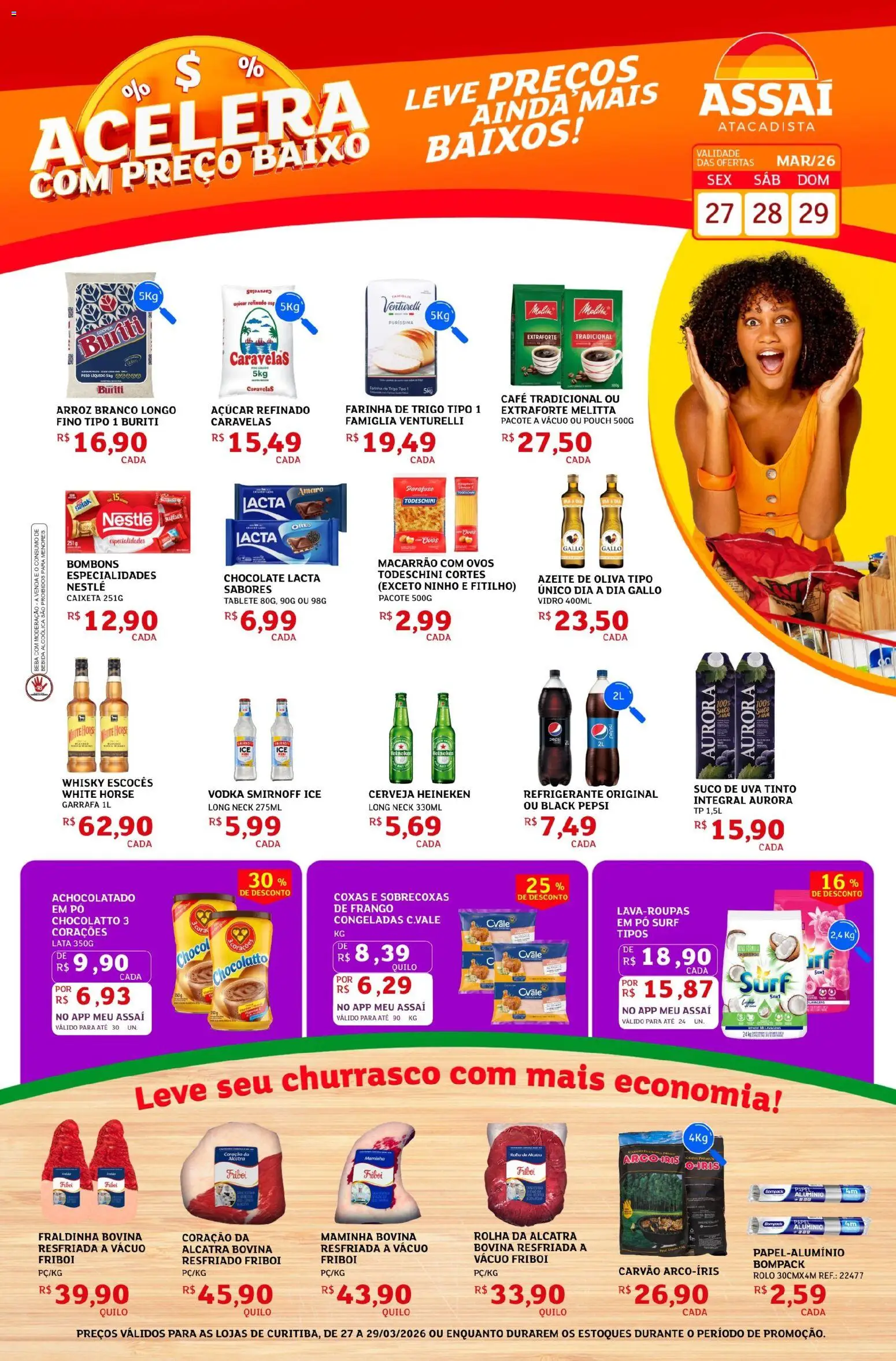 Pré-Visualização do folheto "Assaí Atacadista ofertas - PR" da loja Assaí Atacadista válido a partir de 27/03/2026