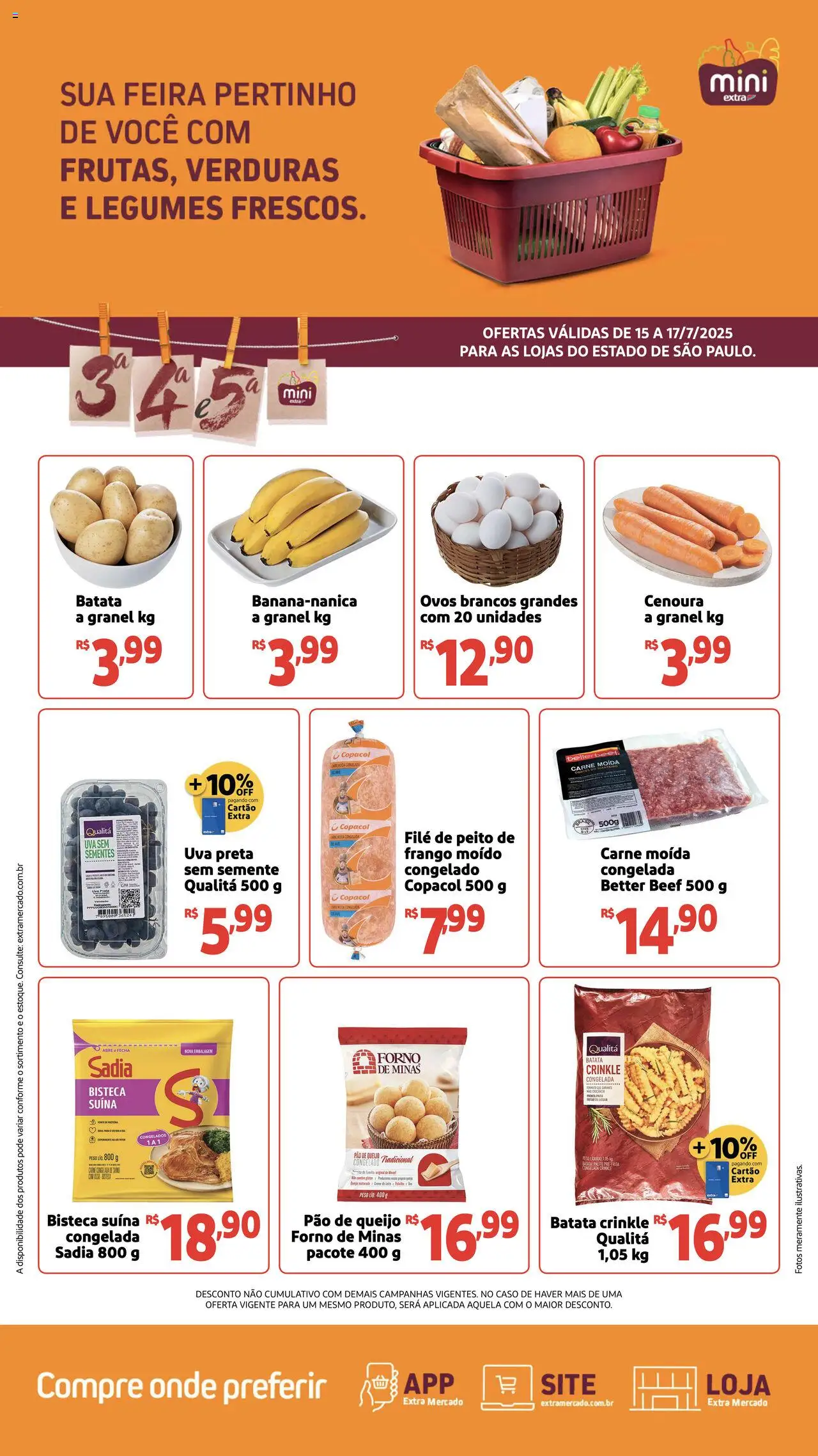 Extra folheto "Ofertas de Mini Terca Quinta" válido a partir de 15/07/2025 - número de página 1