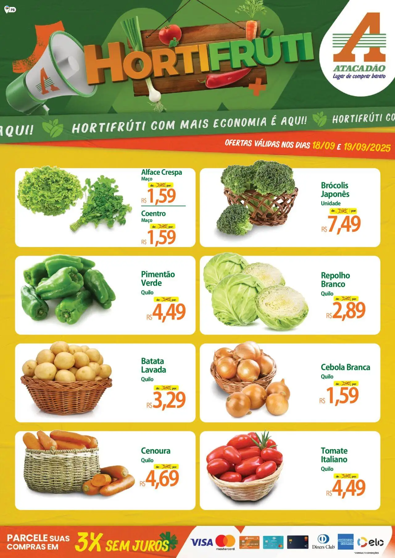 Atacadão folheto "Ofertas - PB" válido a partir de 18/09/2025 - número de página 1