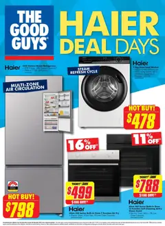 Preview of catalogue Haier from shop The Good Guys valid 05/11/2025