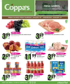 Preview of leaflet Weekly flyer / circulaire from shop Coppas Fresh Market is valid from Jan 15, 2026