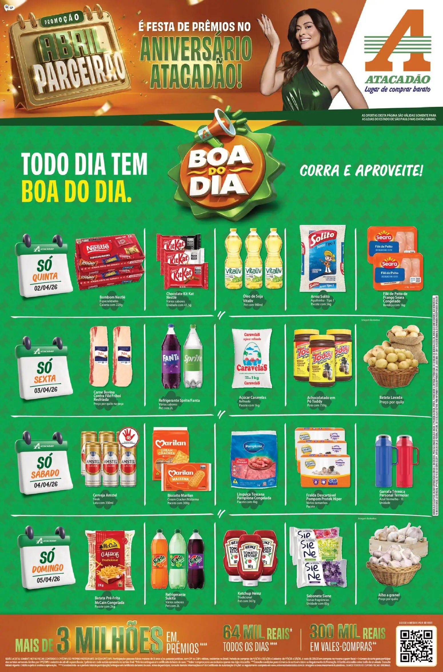 Pré-Visualização do folheto "Atacadão ofertas - SP" da loja Atacadão válido a partir de 02/04/2026