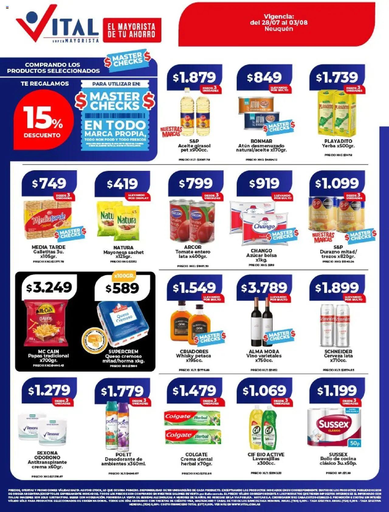 Vital Ofertas - Neuquén del 28/07/2025 >> Catálogo