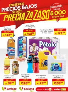 Vista previa las ofertas de la tienda Soriana - Preciazazaso Súper: Ags, Col, Gto, Jal, Mich desde el 18/11/2025 