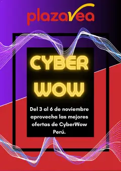 Vista previa de Cyber Wow de la tienda Plaza Vea válido desde 03/11/2025
