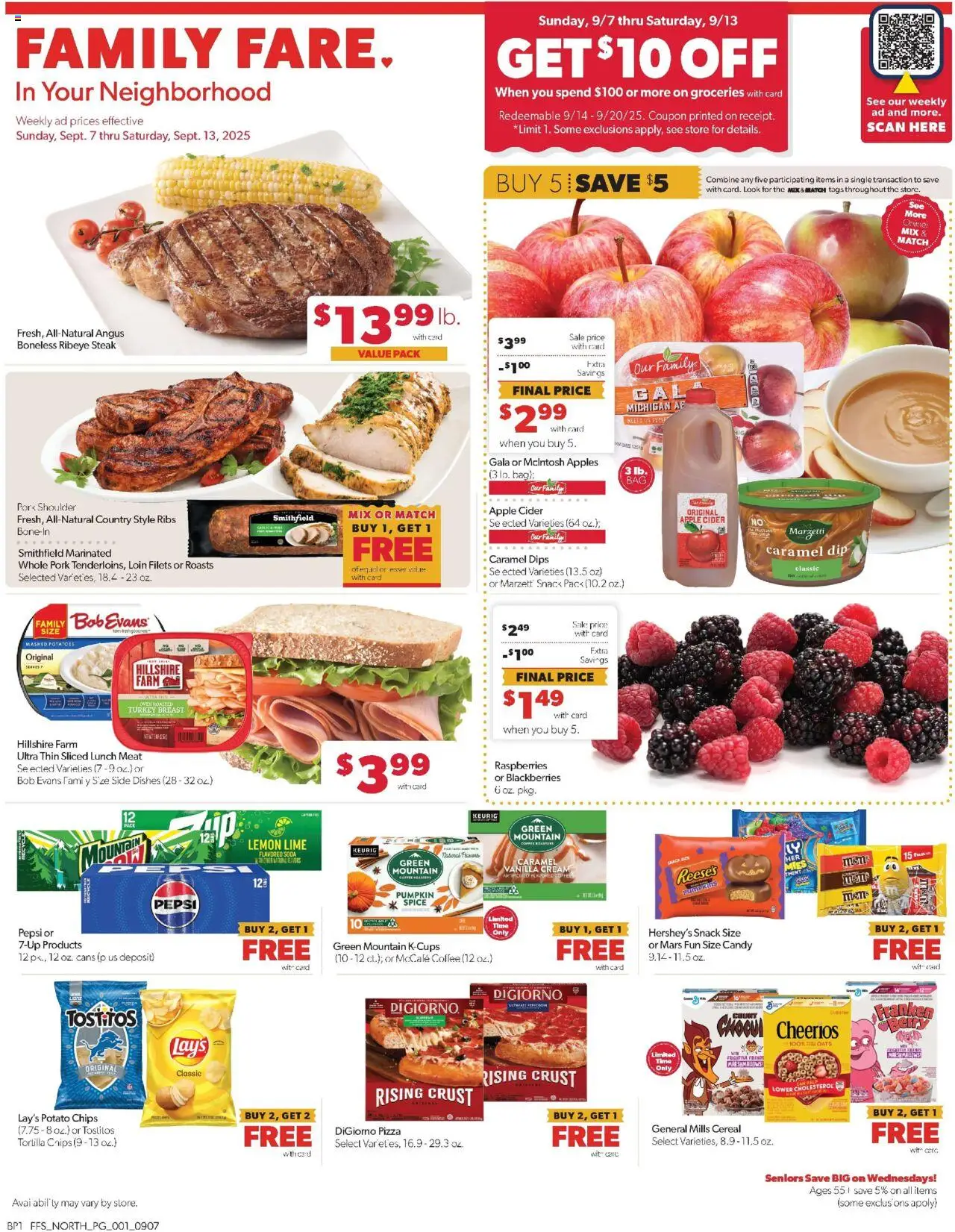 Family Fare Weekly Ad from 09/07/2025 - Flyer - Page number 1