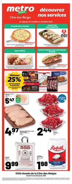 Preview of leaflet North York, Bathurst Street 6201 from shop Metro is valid from Jul 24, 2025