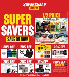 Preview of catalogue Catalogue from shop Supercheap Auto valid 15/10/2025