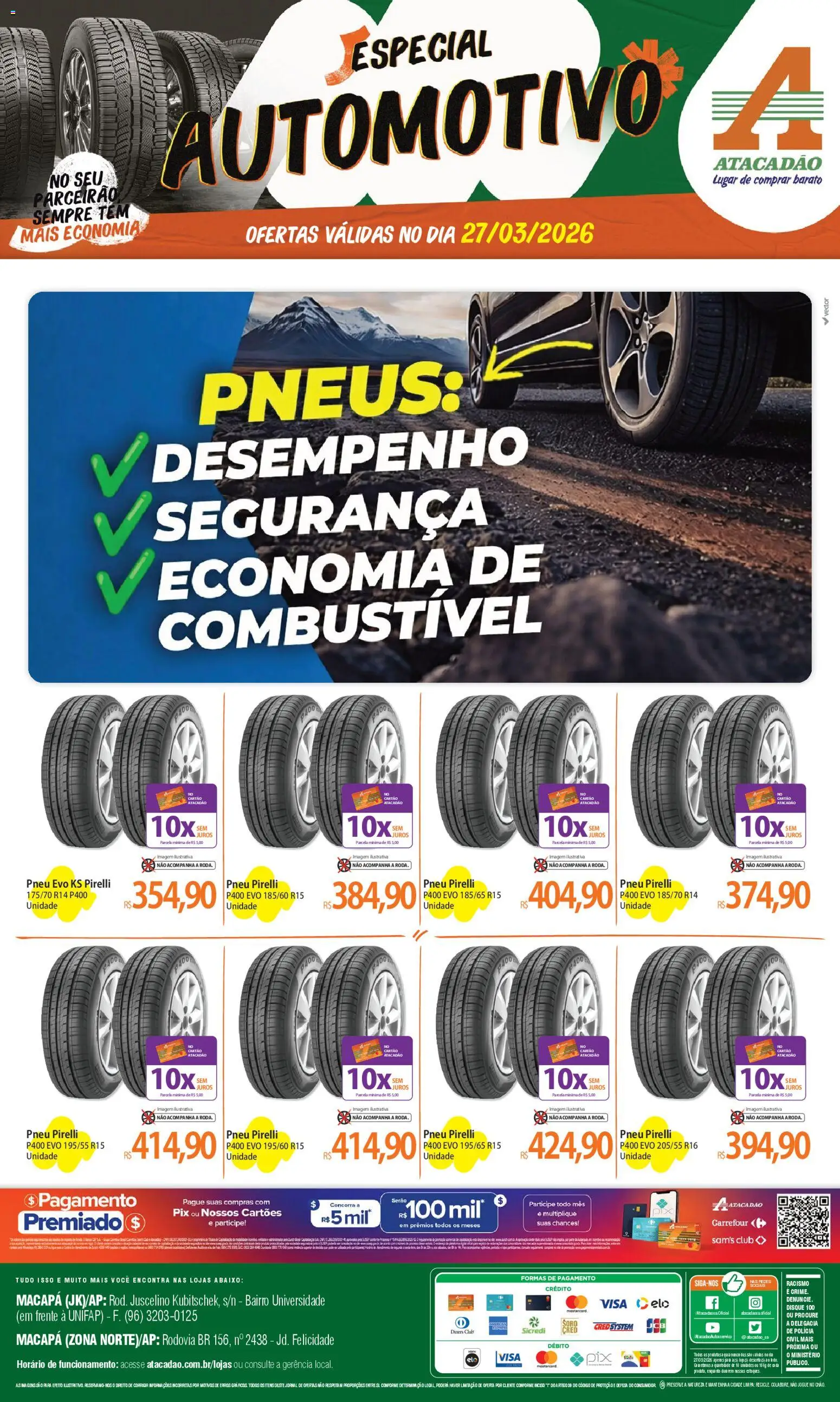 Pré-Visualização do folheto "Atacadão ofertas - AP" da loja Atacadão válido a partir de 27/03/2026