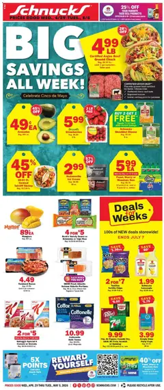 Ad Preview of Schnucks Schnucks Weekly Print Ad - IN from 04/29/2026