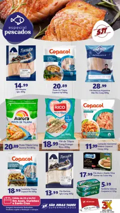 Pré-Visualização do folheto "Ofertas Especial Pescados" da loja São Judas Tadeu válido a partir de 23/02/2026