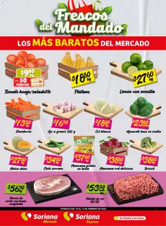 Vista previa las ofertas de la tienda Soriana - Frescos del Mandado Mercado: Tamaulipas desde el 10/02/2026 