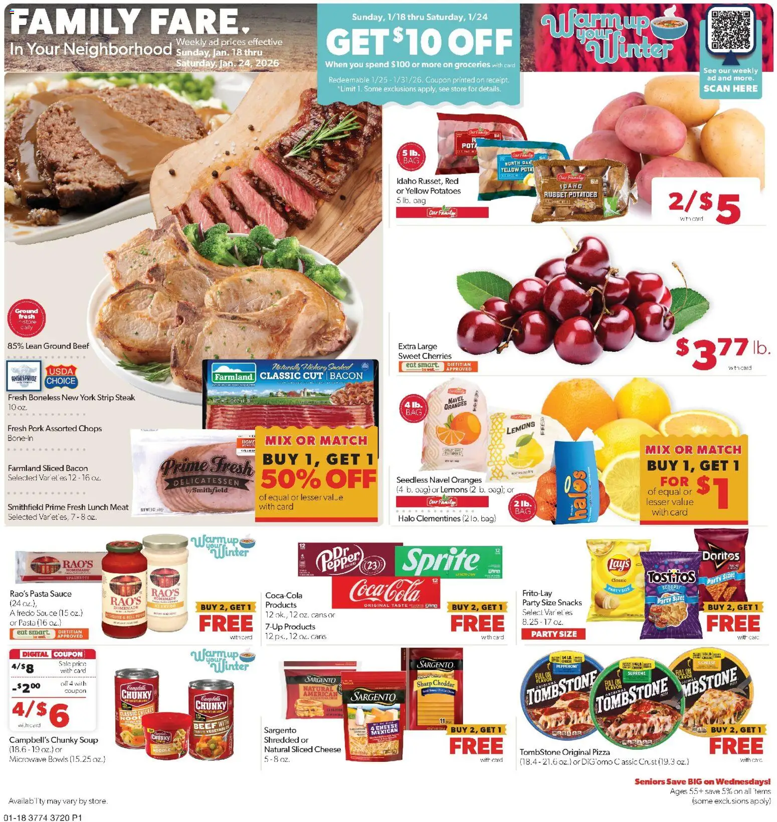 Ad Preview of Family Fare Weekly Ad from 01/18/2026