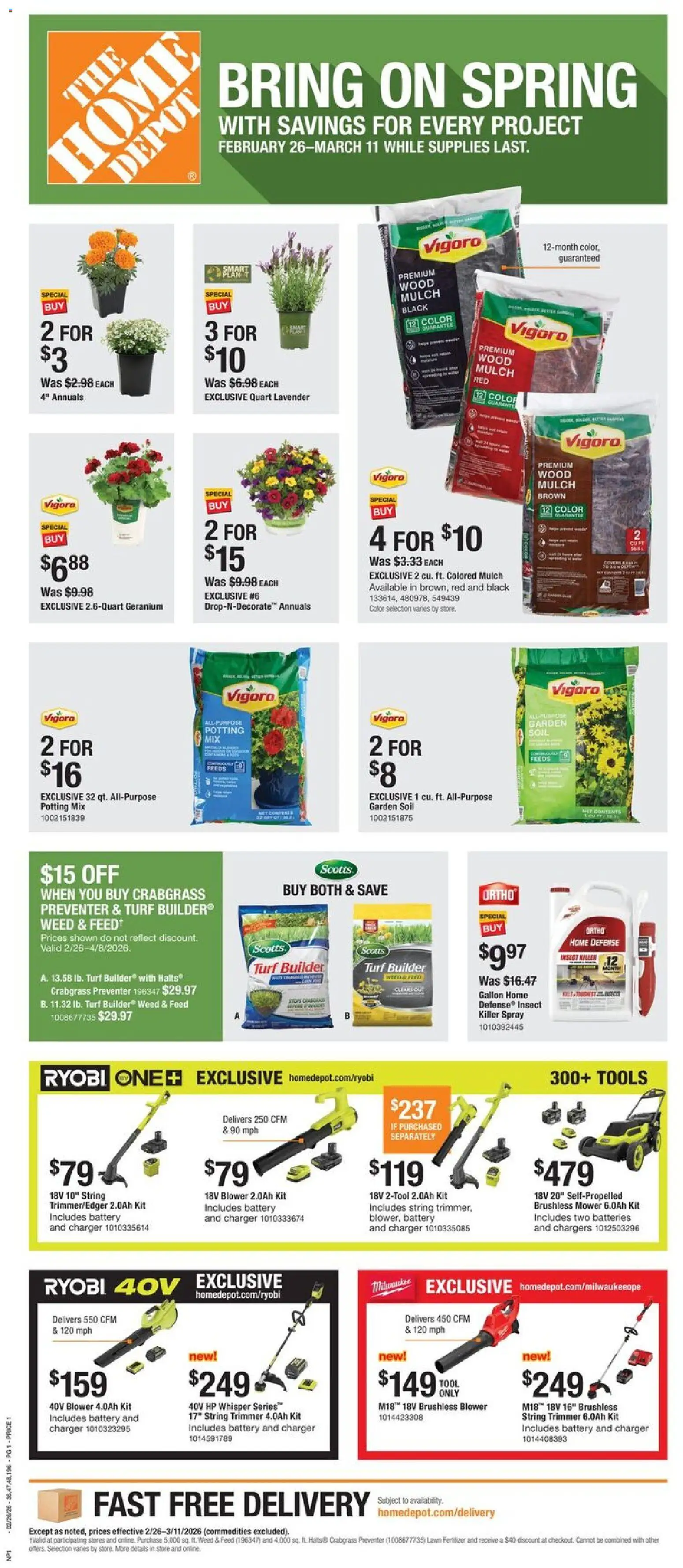 Ad Preview of Home Depot Local Ad - CA from 02/26/2026