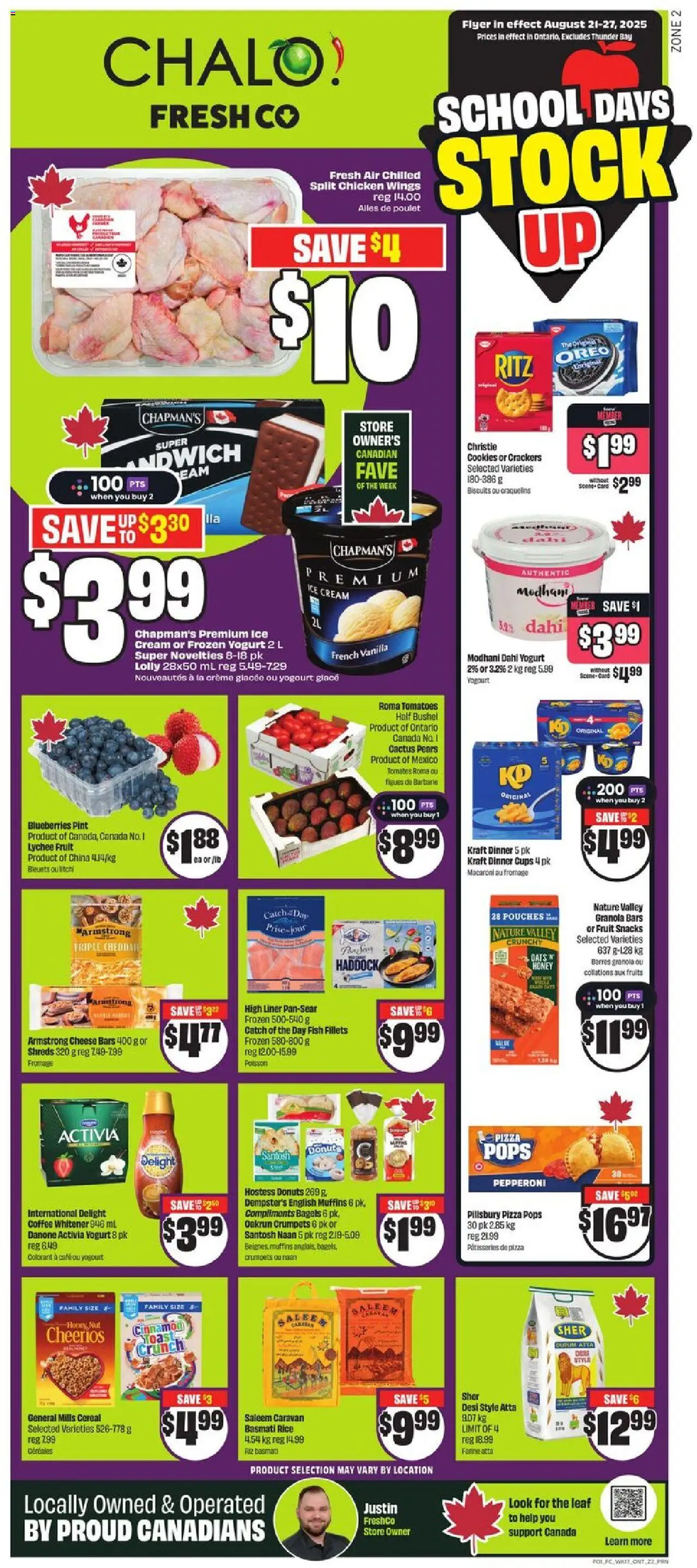 FreshCo flyer valid from Aug 21, 2025 - page number 1