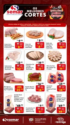 Pré-Visualização do folheto "Semar Supermercado ofertas Quinta e Sexta do Açougue" da loja Semar Supermercado válido a partir de 09/04/2026
