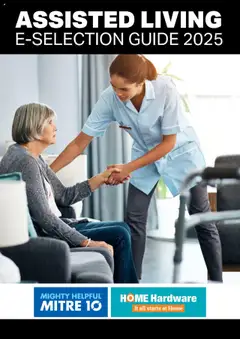 Preview of catalogue Assisted Living E-selection Guide 2025 from shop Mitre 10 valid 08/10/2025