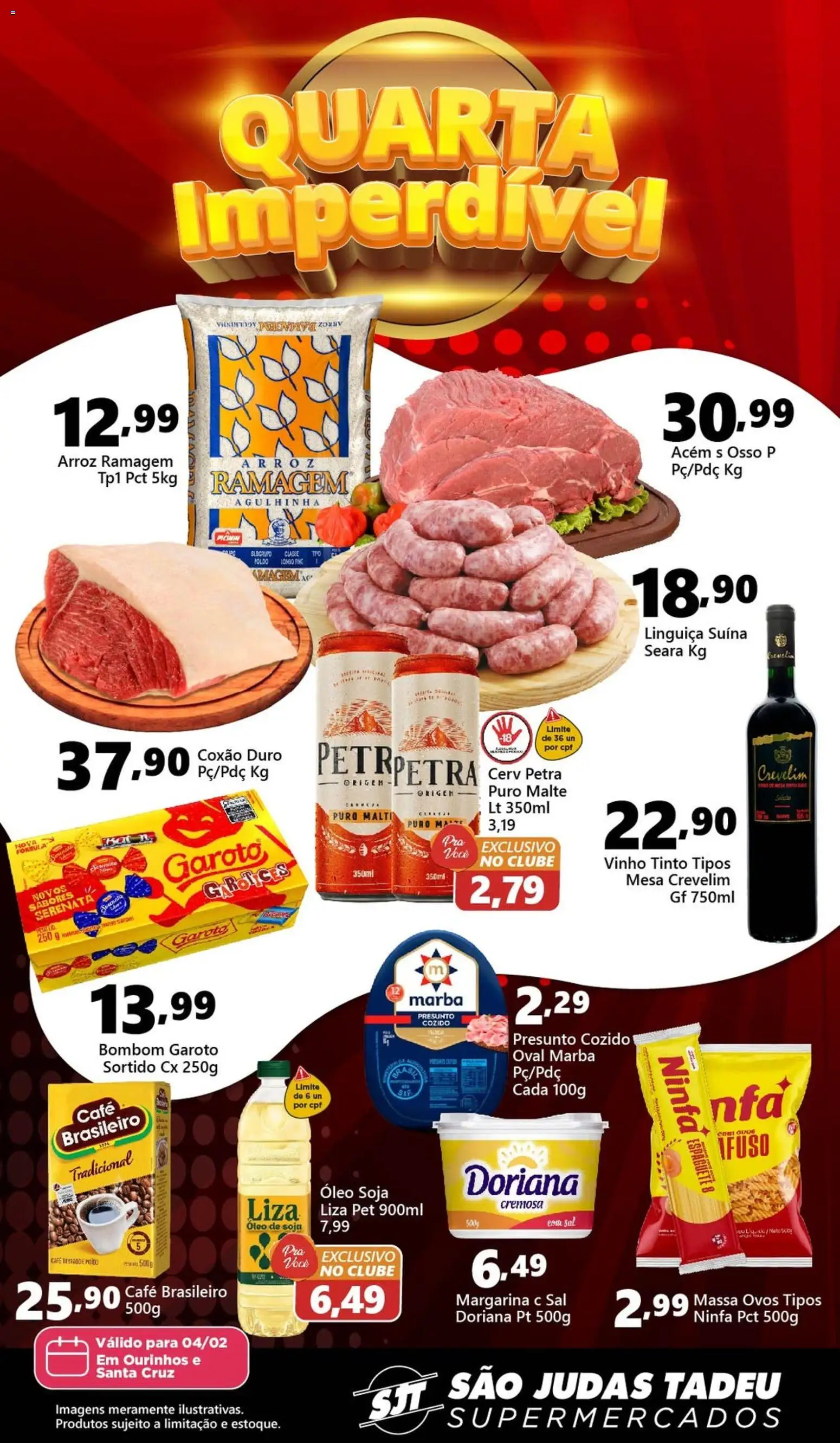 Pré-Visualização do folheto "Ofertas da semana" da loja São Judas Tadeu válido a partir de 04/02/2026