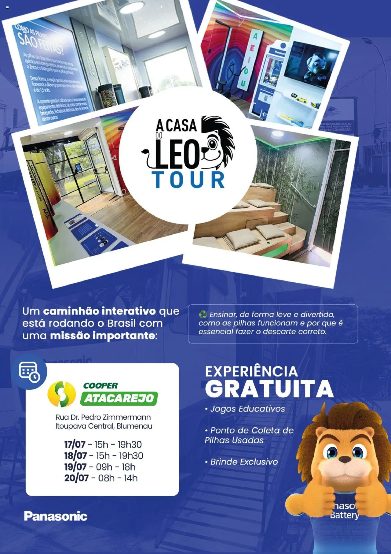 Cooper folheto "Ofertas Especial Panasonic" válido a partir de 08/07/2025 - número de página 1 - Pilhas, Jogos