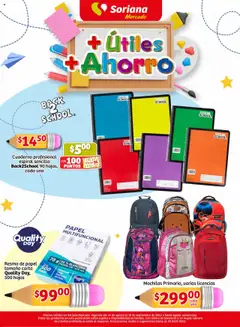 Vista previa las ofertas de la tienda Soriana - Más Útiles más Ahorro Mercado Nacional desde el 14/08/2025 