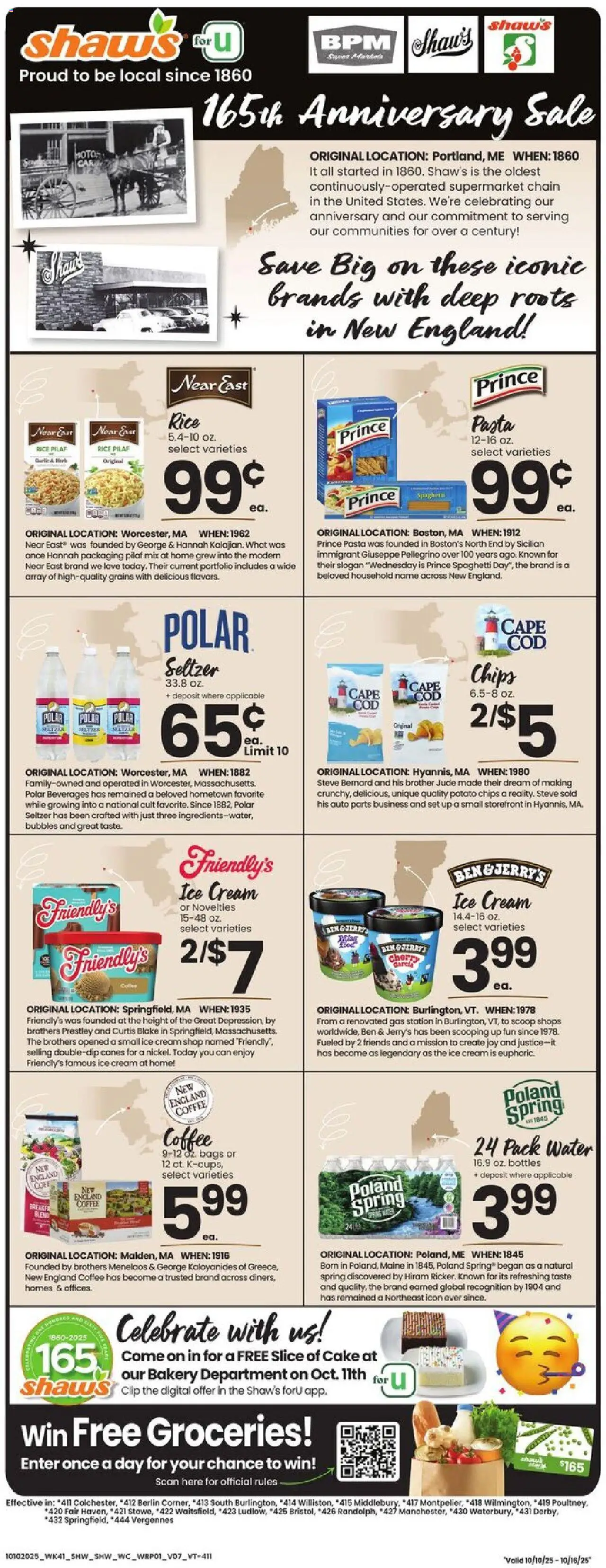 Shaw's Weekly Ad - VT from 10/10/2025 - Flyer - Page number 1