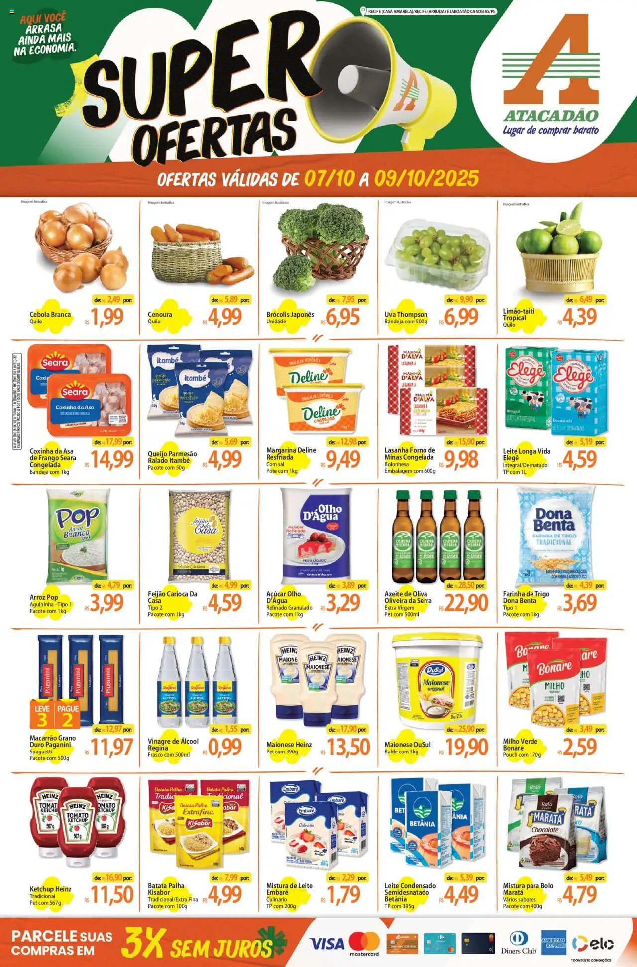 Atacadão folheto "Ofertas - PE" válido a partir de 07/10/2025 - número de página 1