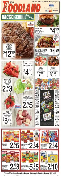Ad Preview of Foodland Weekly Ad from 08/05/2025