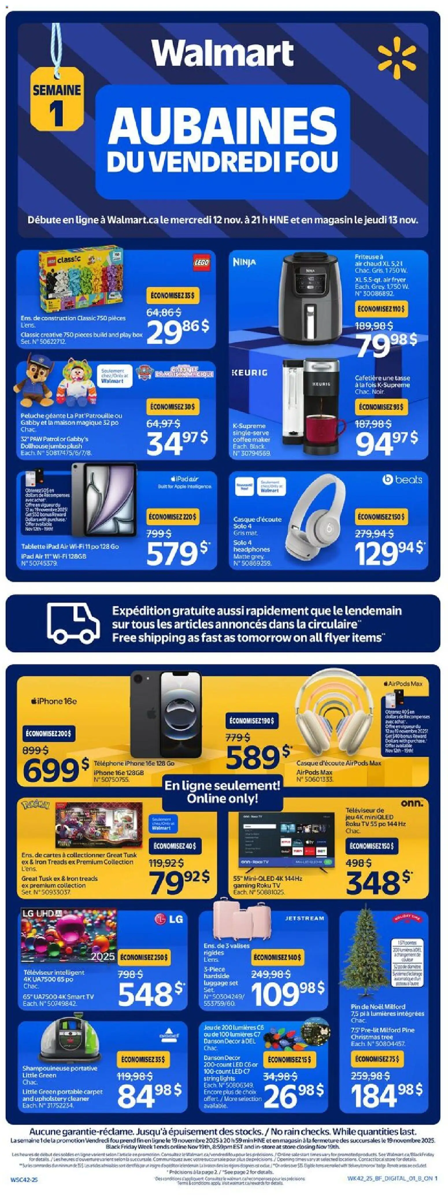 Preview of leaflet Black Friday Circulaire from shop Walmart is valid from Nov 13, 2025