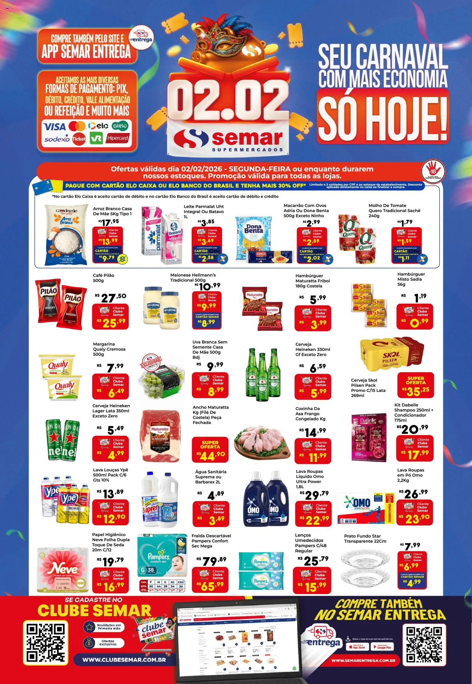 Pré-Visualização do folheto "Ofertas da semana" da loja Semar Supermercado válido a partir de 02/02/2026