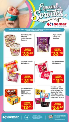 Pré-Visualização do folheto "Semar Supermercado ofertas Sorvetes " da loja Semar Supermercado válido a partir de 18/03/2026