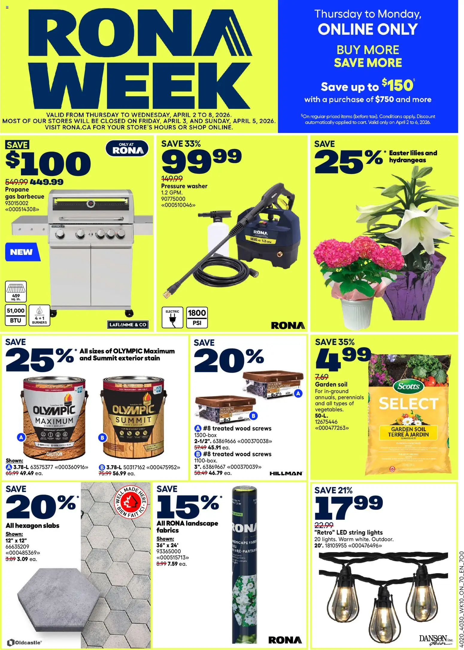 Preview of leaflet Rona weekly flyer from shop Rona is valid from Apr 02, 2026