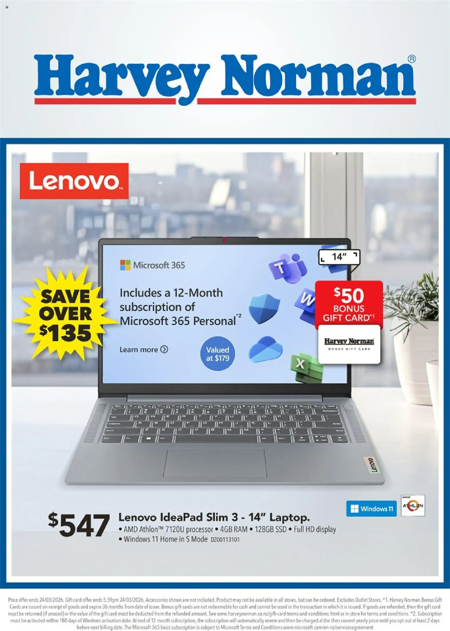 Preview of catalogue Harvey Norman Great Deals on Laptops & Gaming from shop Harvey Norman valid 19 Mar 2026